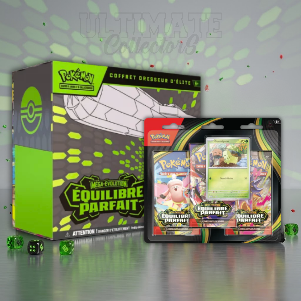 Bundle Pokémon : ETB ÉQUILIBRE PARFAIT ME3 + Tripack ME3