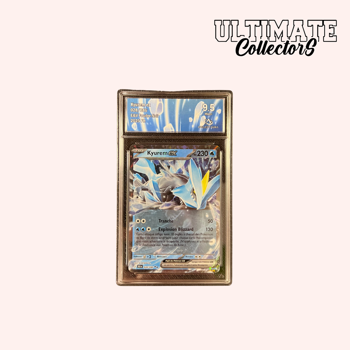 Kyurem Ex 028/086 - Coffret Ultraboost X Écarlate Et Violet 10.5 Foudre Noire - 10 Cartes Pokémon