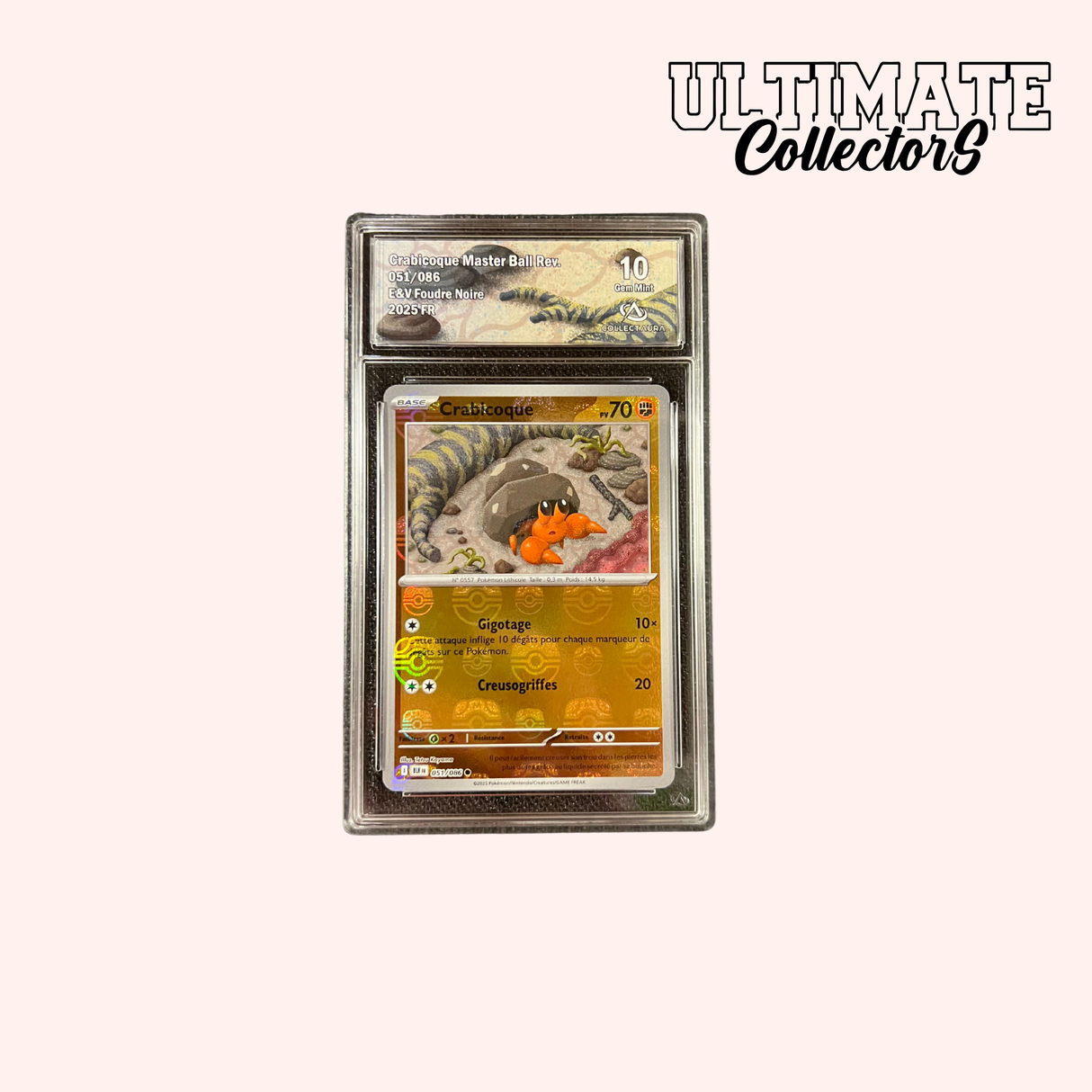 Crabicoque Master Ball EX 051/086 - EV10.5 Foudre Noire - Français