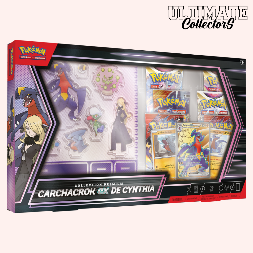 Coffret Premium Pokémon - Carchacrok-ex de Cynthia - Français