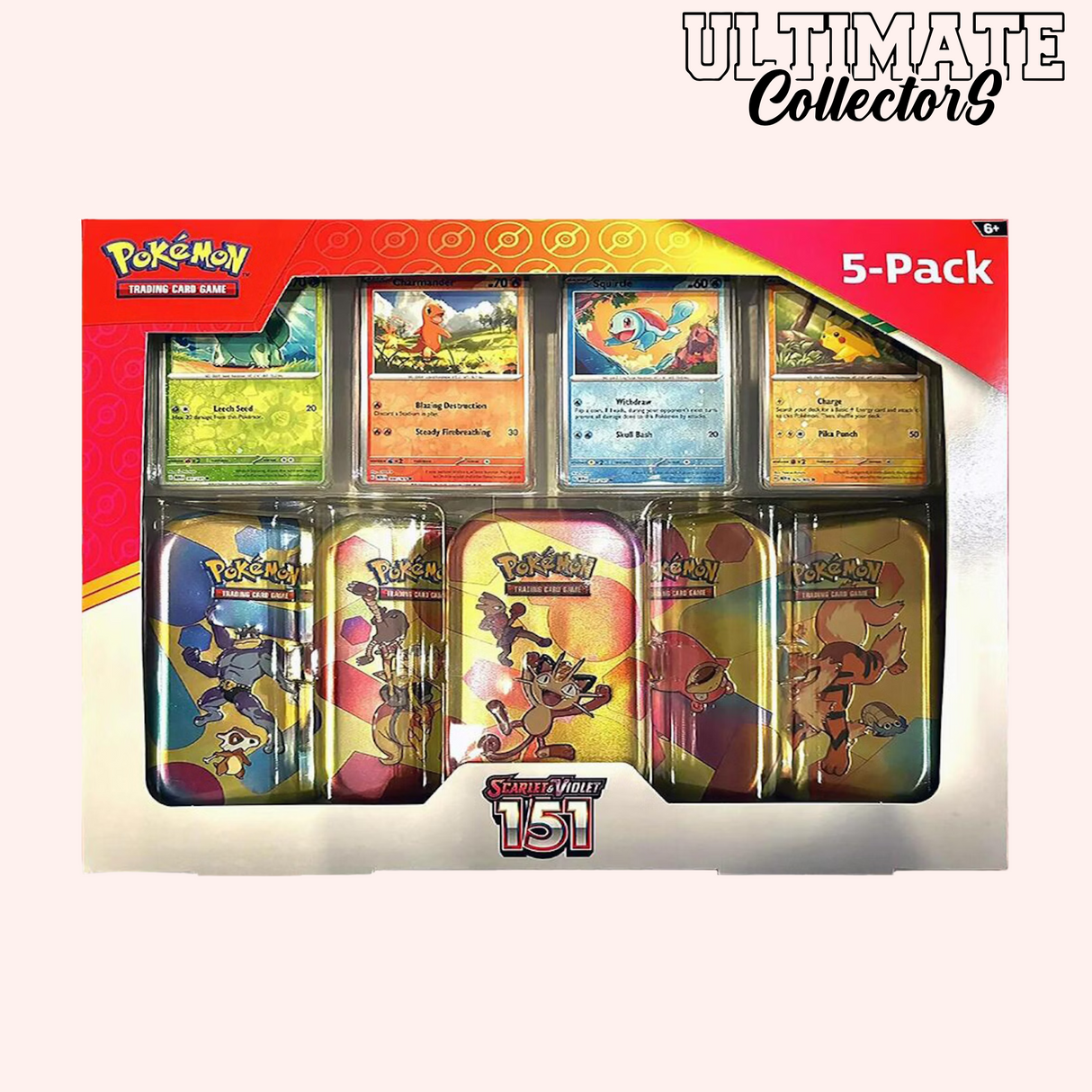 Coffret Costco Pokémon - 5 Mini Tin 151 - EV03.5 - Français