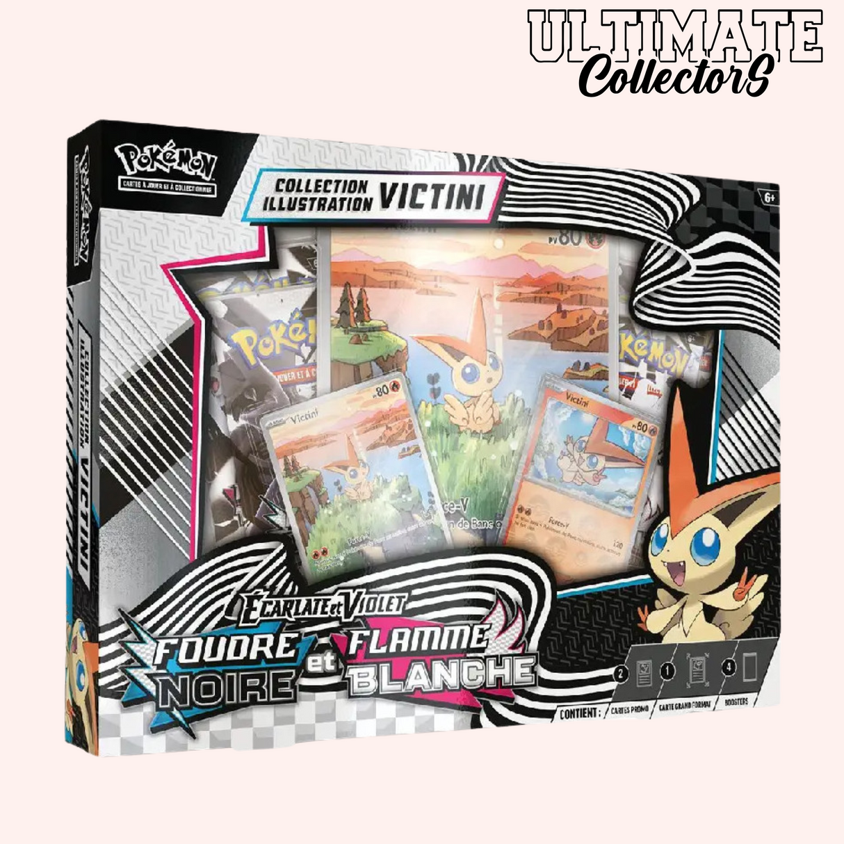 Coffret Illustration Pokémon - Victini - Foudre Noire & Flamme Blanche - EV10.5 - Français