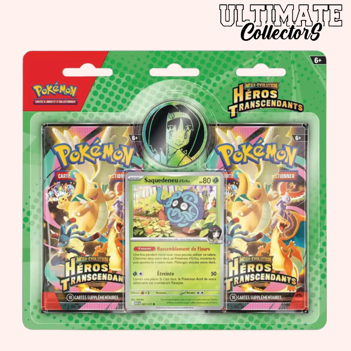 Duo Pack Méga-Évolution : Héros Transcendants - Saquedeneu d'Erika