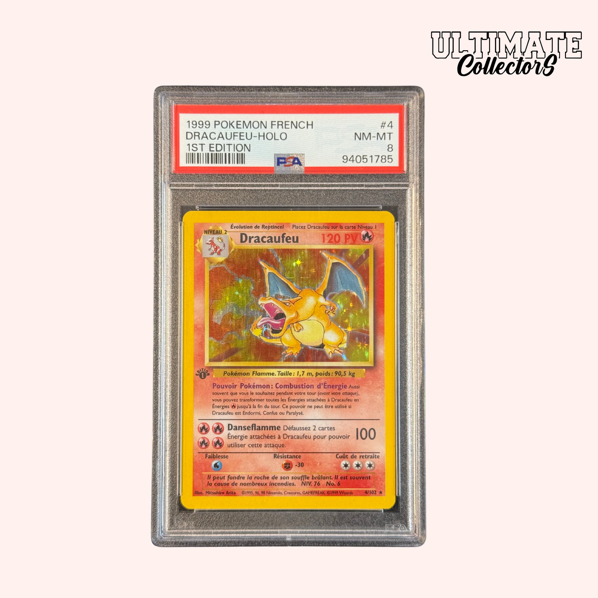 Dracaufeu 1ST ED 4/102 - Set de Base PSA8