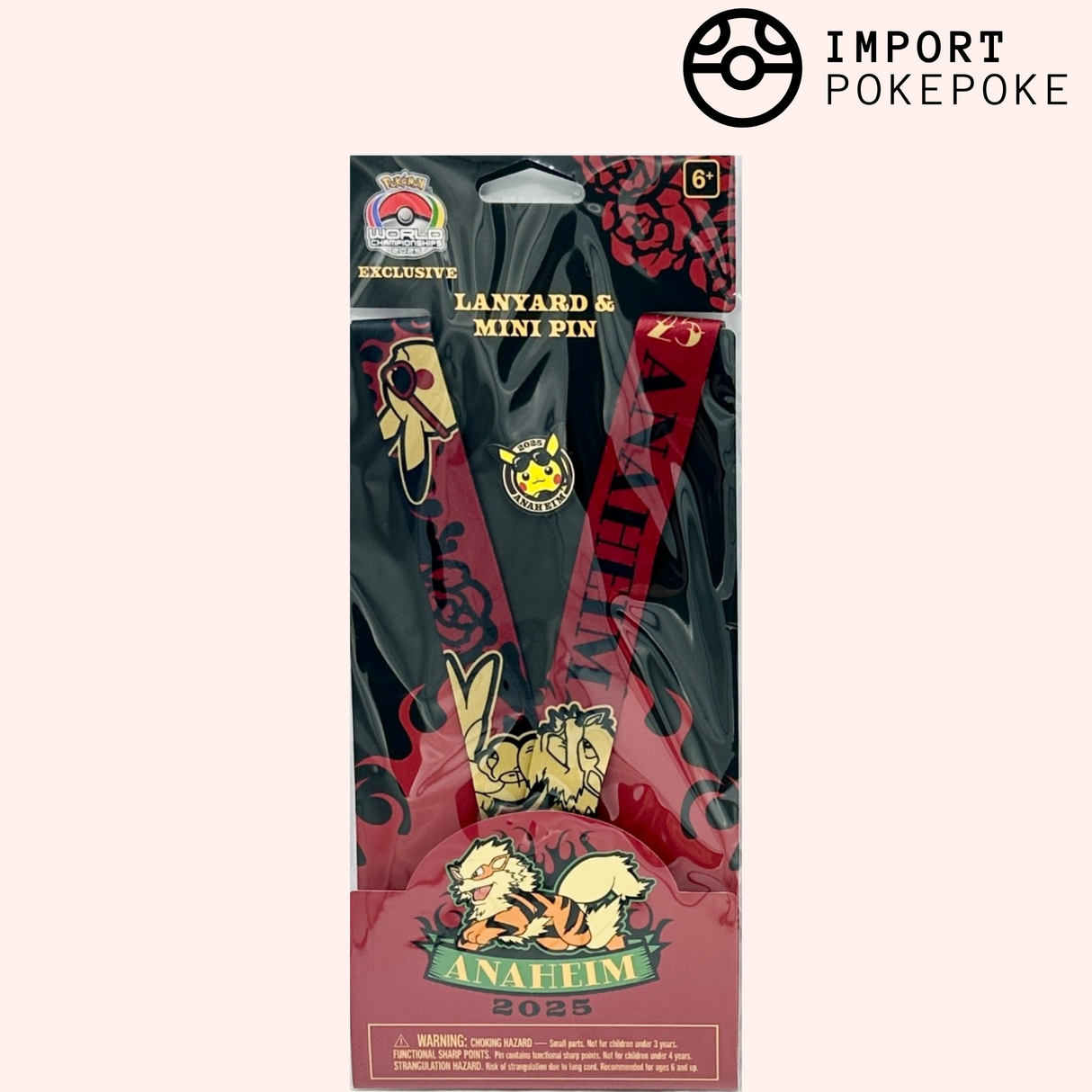 Lanière de cou + Pins Arcanin - Rockabilly - Anaheim World Championships 2025