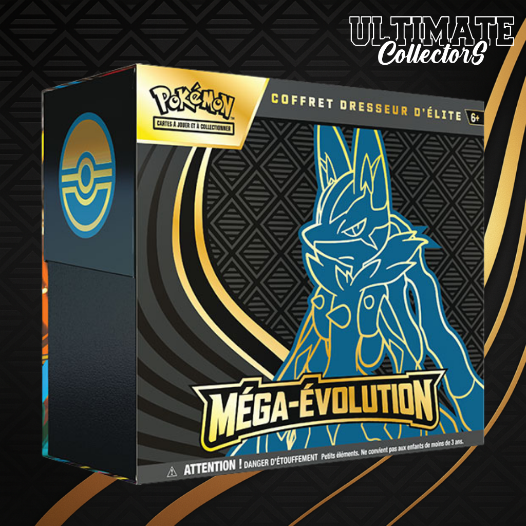 Coffret Dresseur d’Élite (ETB) Pokémon - Méga-Lucario - ME1 - Français (avec protection semi-rigide option neuf)
