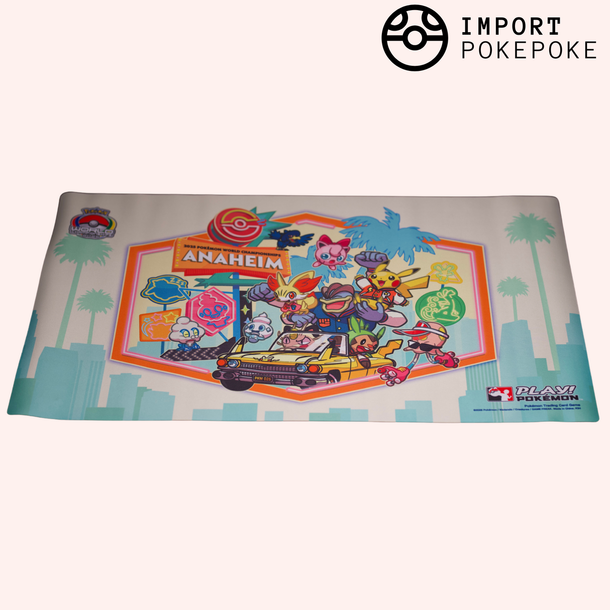 Tapis de Jeu Pikachu & Co - Playmat - Car Scene - Anaheim World Championships 2025