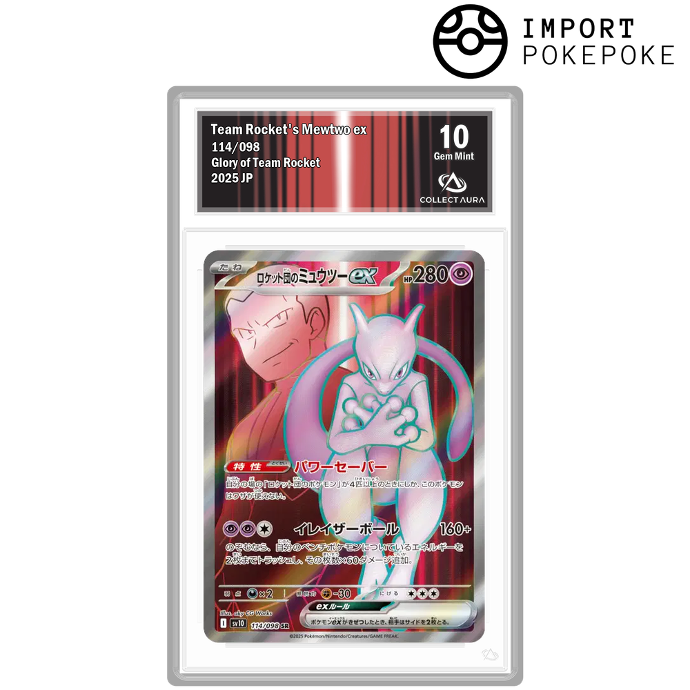 Mewtwo ex de la Team Rocket SR 114/098 - SV10