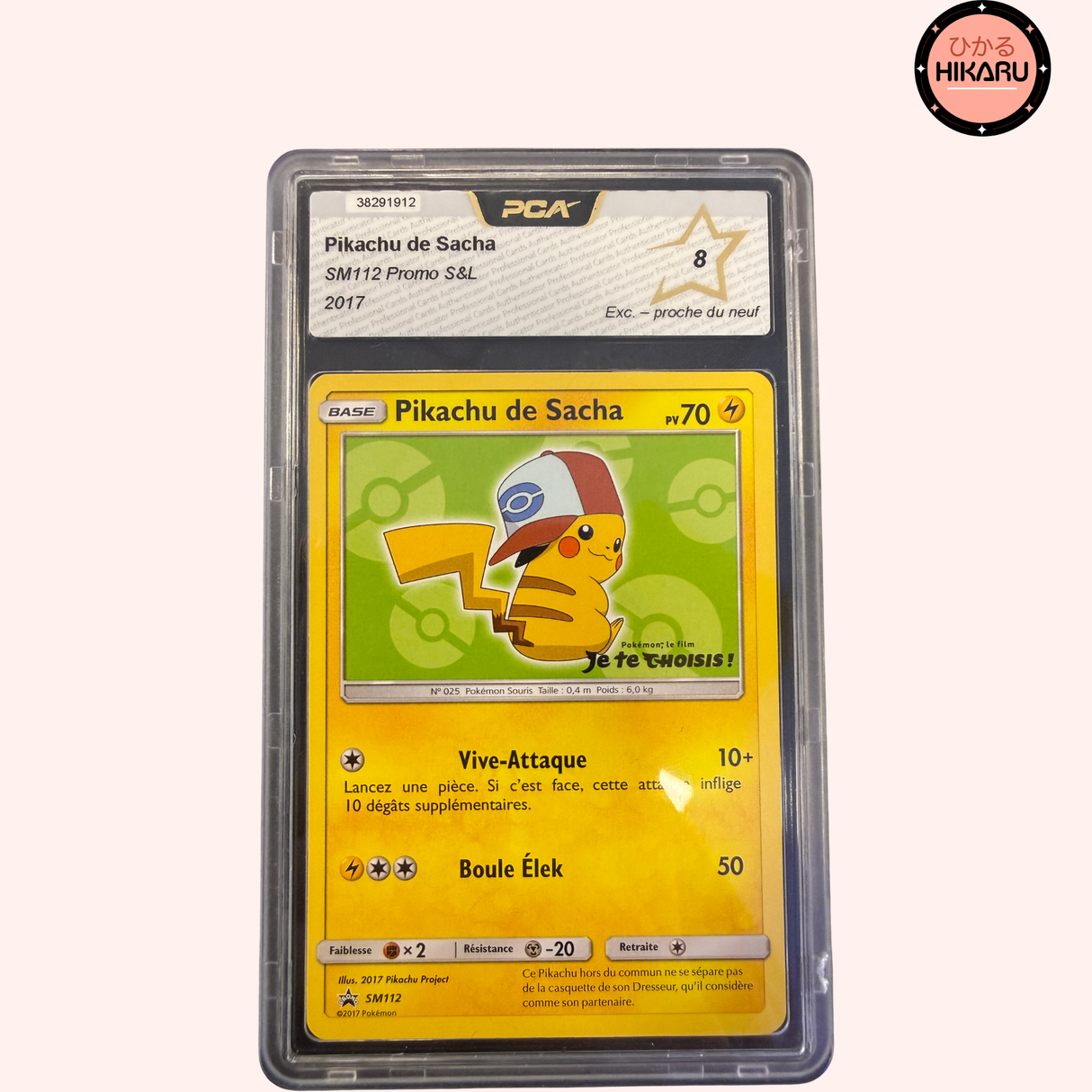 Pikachu de Sacha PROMO 112/SM-P PCA 8