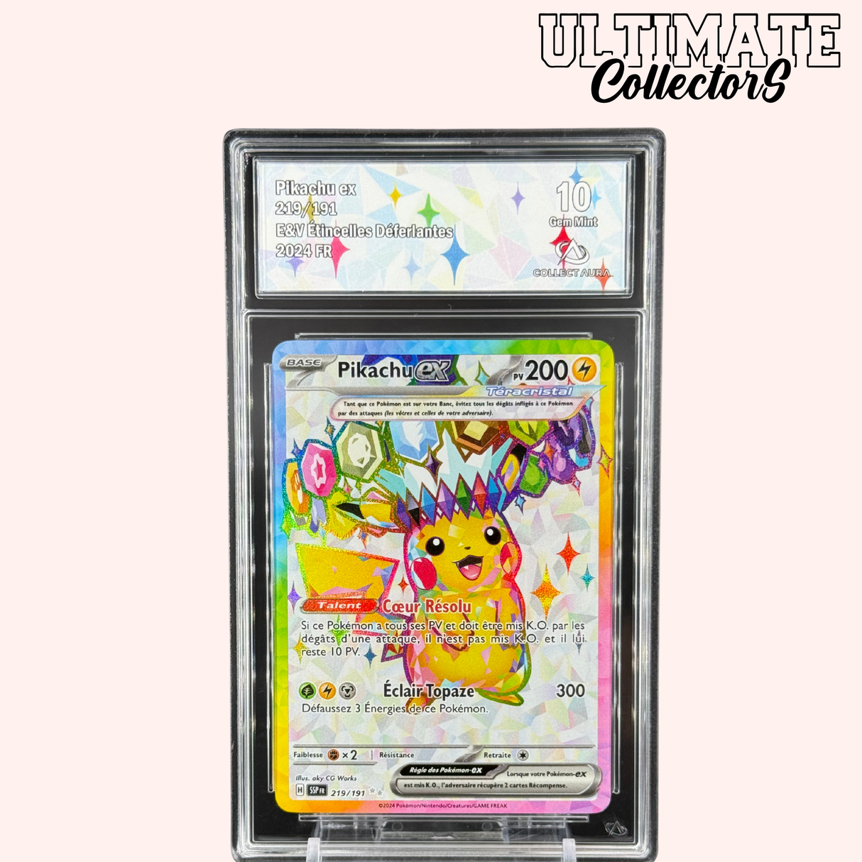 Pikachu ex 219/191 – Étincelles Déferlantes – Français