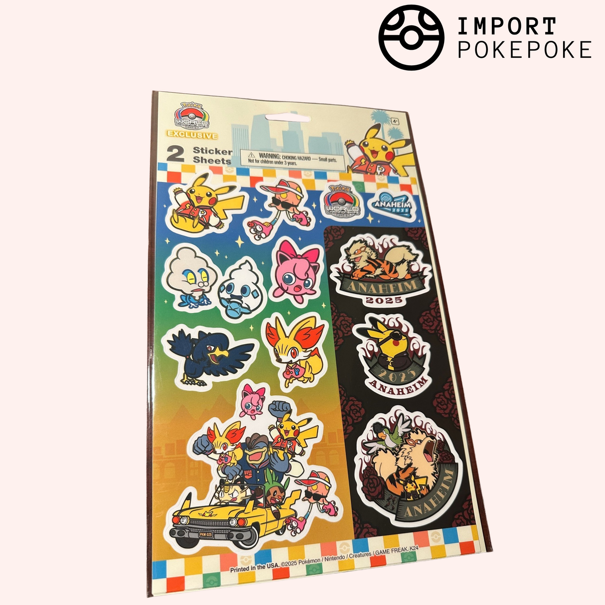 Planche d'Autocollants - Anaheim World Championships 2025