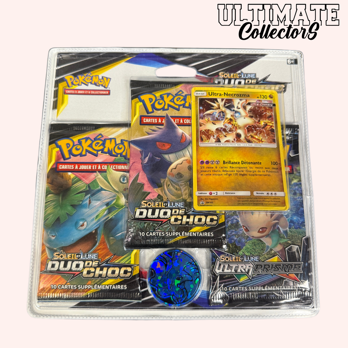 Tripack Pokémon – Duo de Choc SL09 + Ultra-Prisme SL05 – Français
