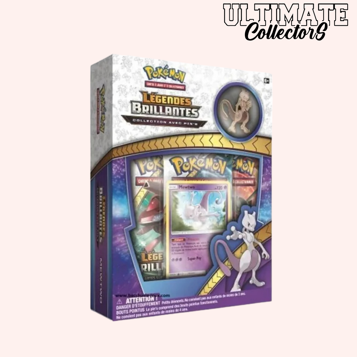 Collection avec Pin's Mewtwo – Légendes Brillantes SL03.5- Français