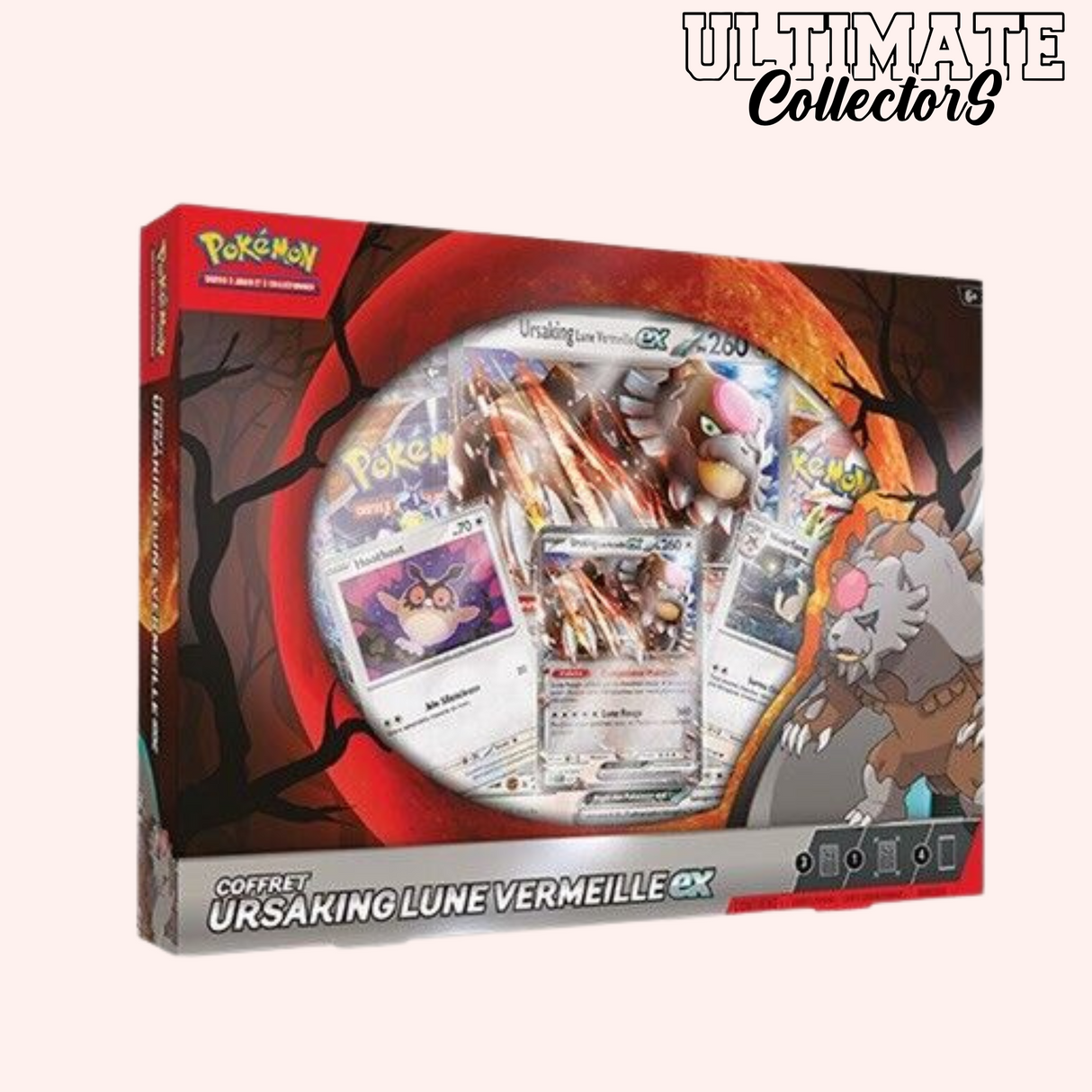 Coffret Ursaking Lune Vermeille-ex – Pokémon EV08, EV07, EB11 – Français