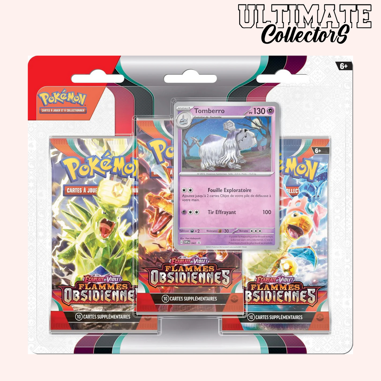 Tripack Pokémon - Flammes Obsidiennes - EV03 - Français