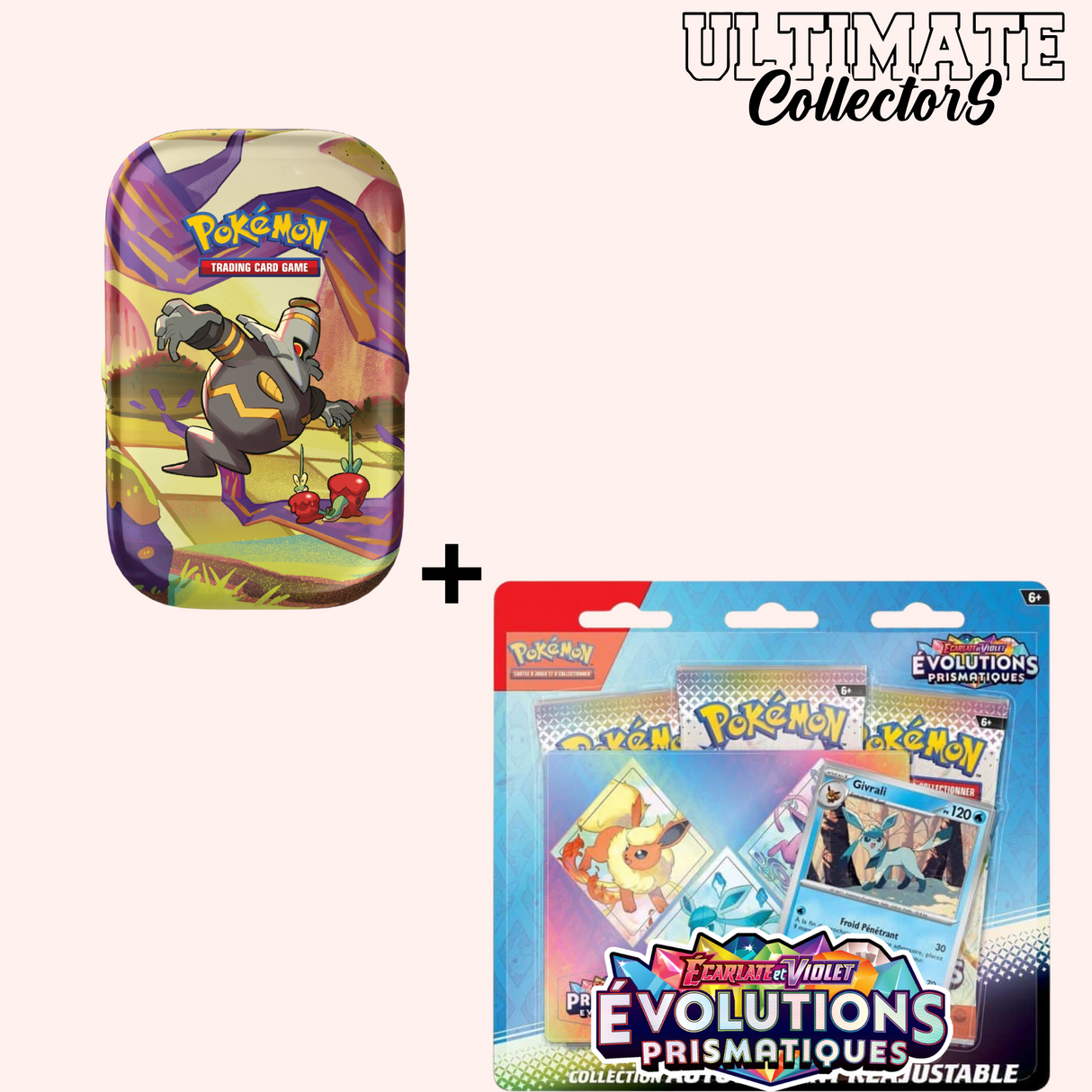 1 Tripack EV8.5 + 1 Minitins EV6.5