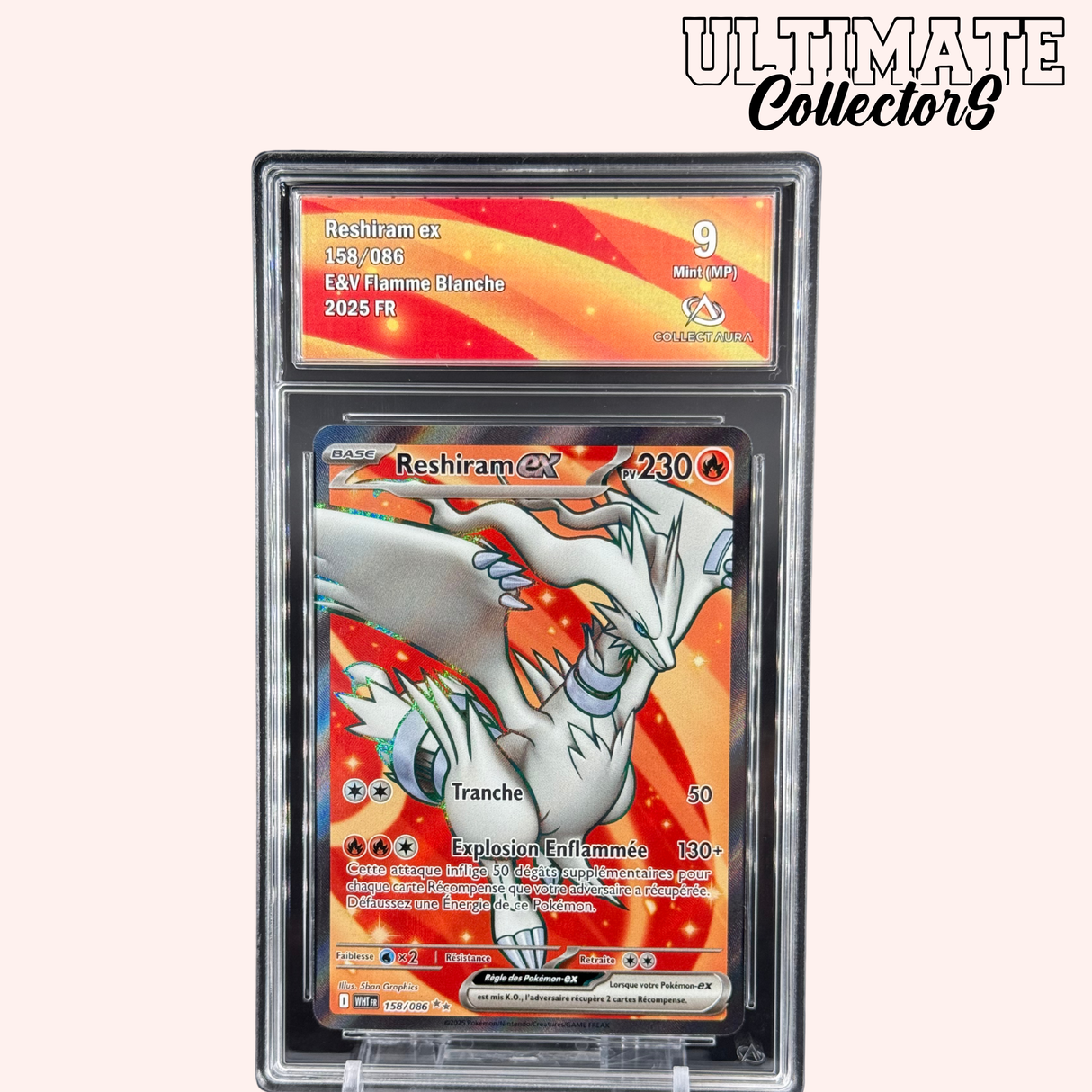 Reshiram ex 158/086 – Flamme Blanche – Français