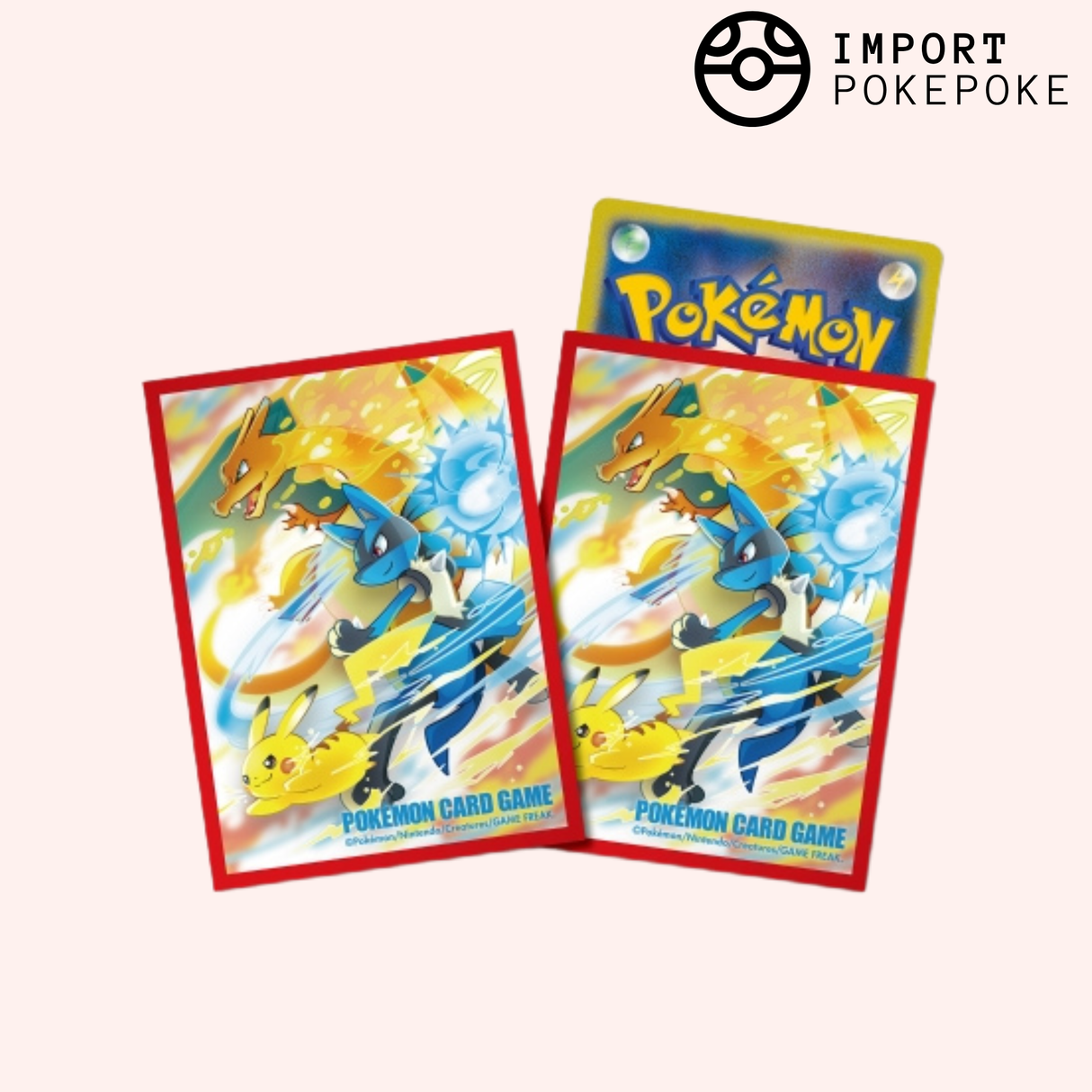 Sleeve Dracaufeu, Lucario & Pikachu
