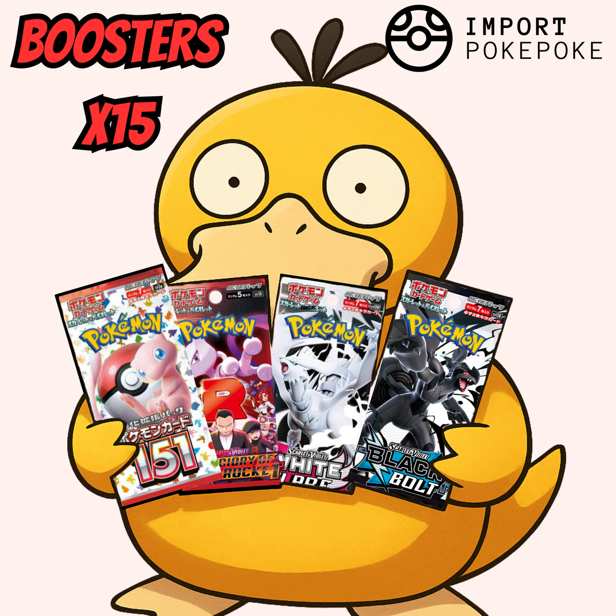 Pack "Jecépakoichoisir " - Assortiment de 15 boosters - Japonais