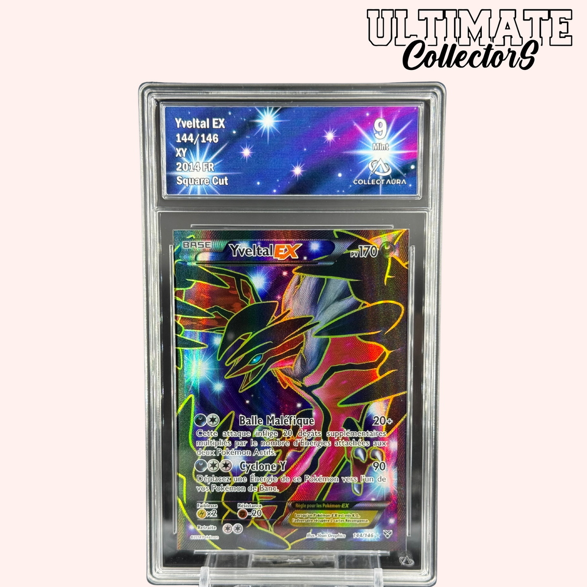 Square Cut Yveltal ex 144/146 - XY