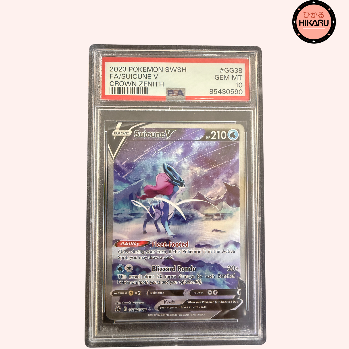 Suicune V ALT GG38/GG70 - Zenith Supreme (EN)