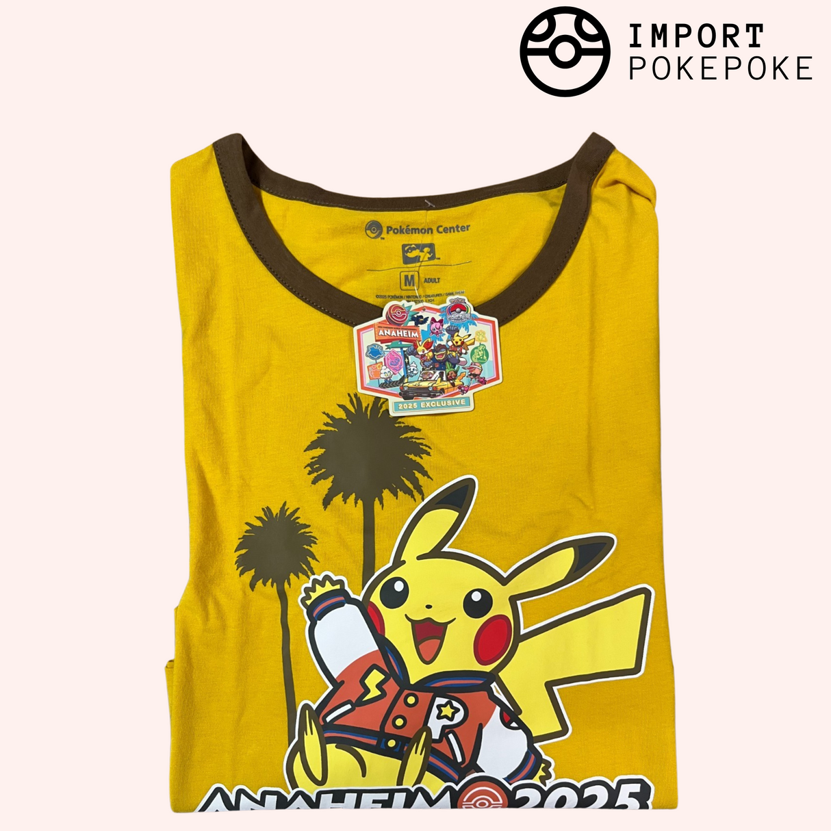 T-Shirt Pikachu Jaune - Anaheim World Championships 2025