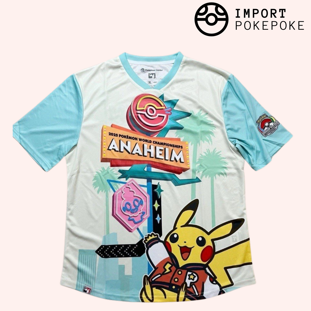 T-Shirt Pikachu Palmiers - Anaheim World Championships 2025