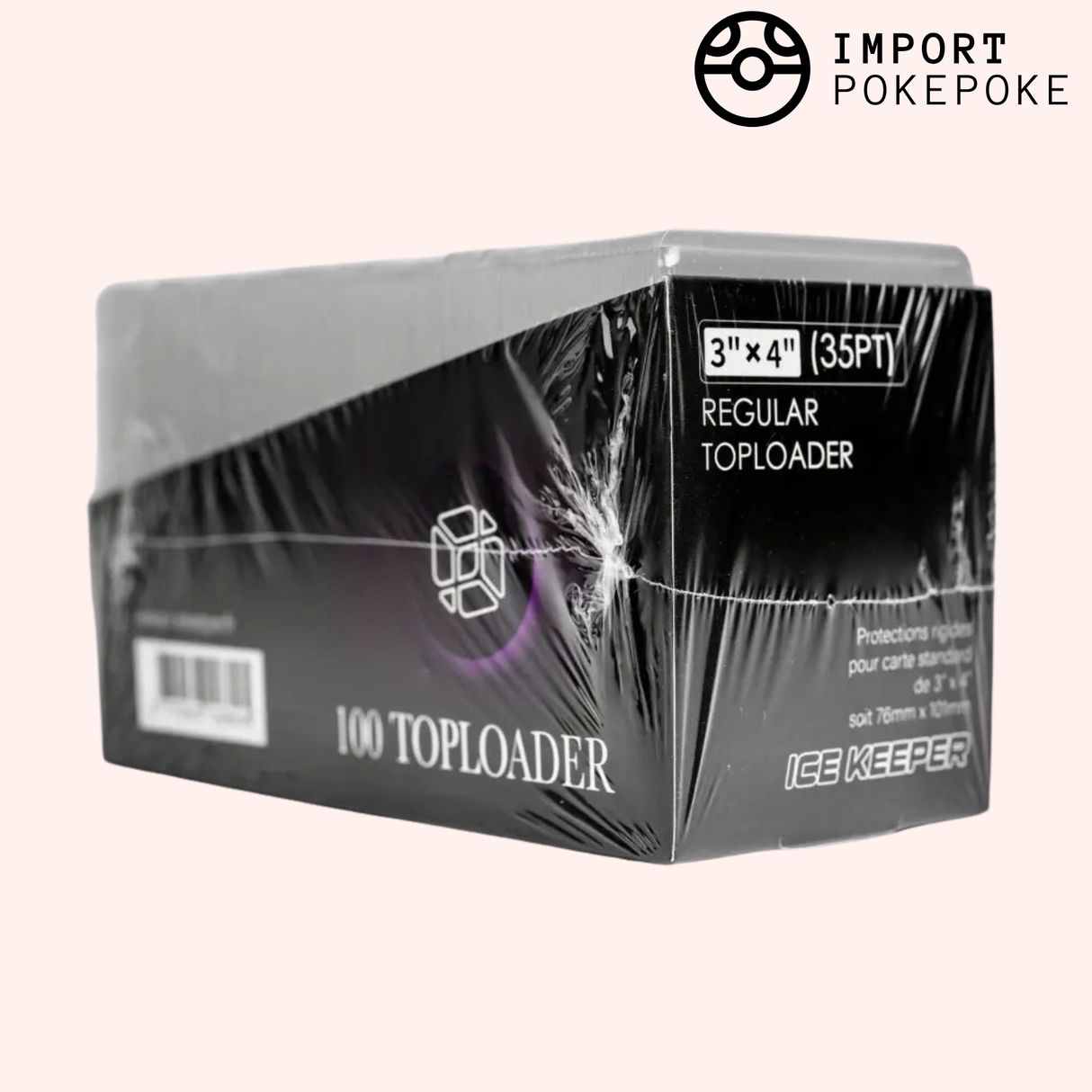 Toploader Premium Cristal Ice Keeper - Boîte de 100