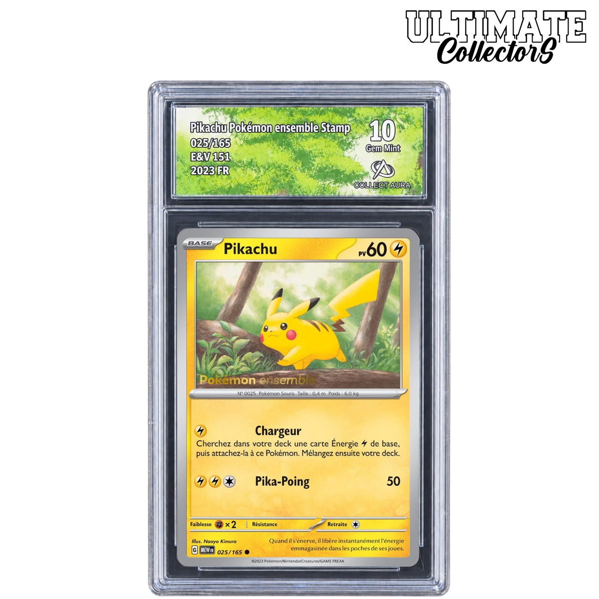 Pikachu 025/165 Pokémon Ensemble Collect Aura