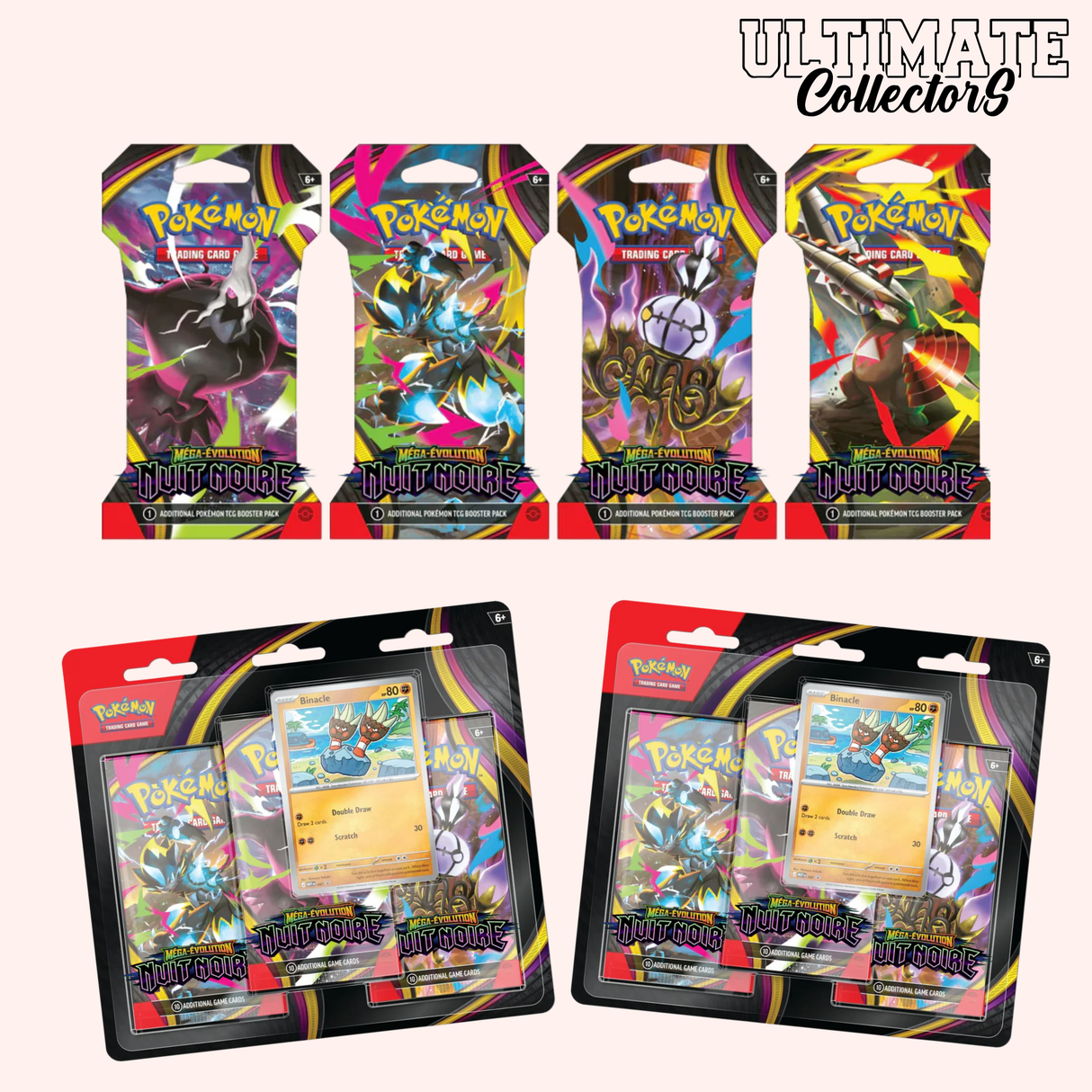 Pack 2 Tripacks + 4 Blisters - Nuit Noire - ME05