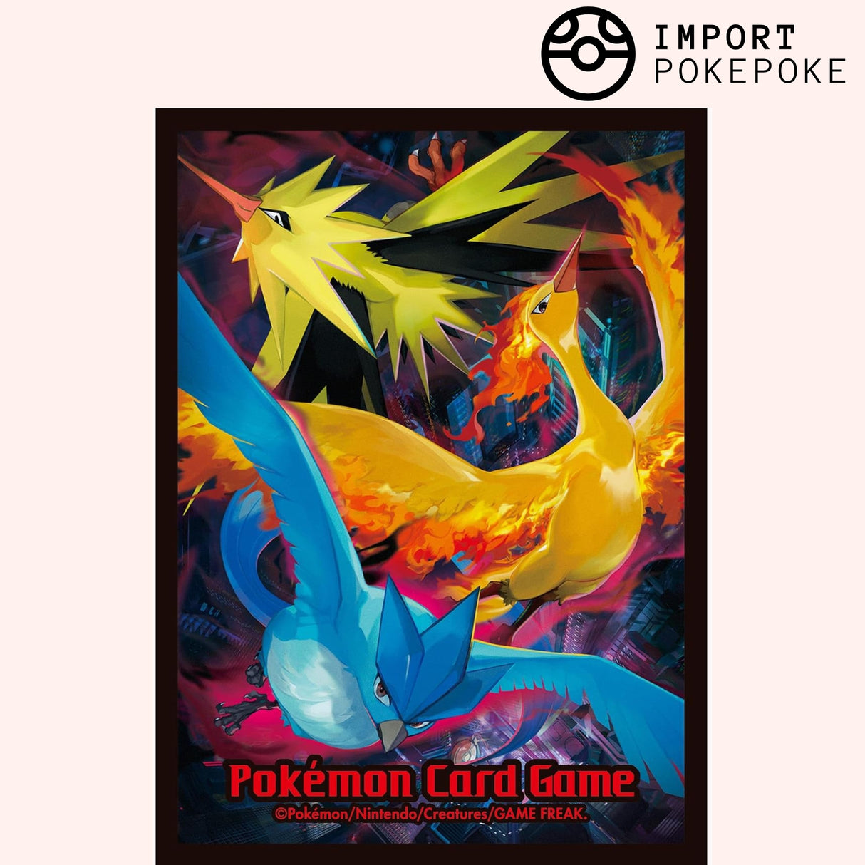 Sleeves x64 Sulfura Electhor Artikodin - Pokémon Center Original