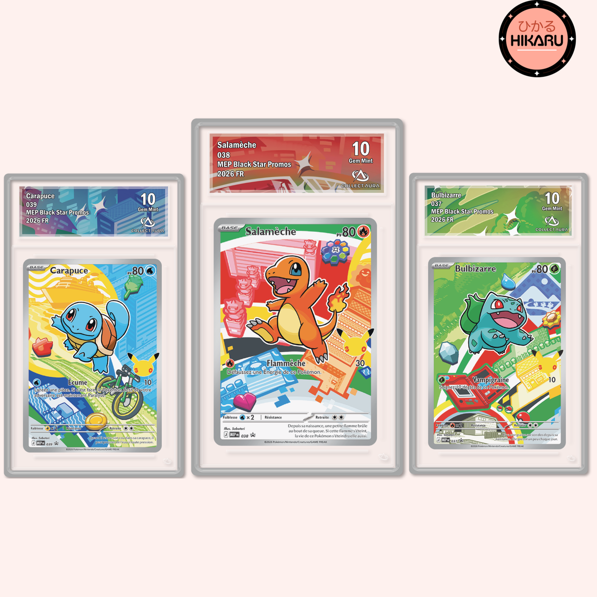 Trio Starters Kanto (1G) Gradés