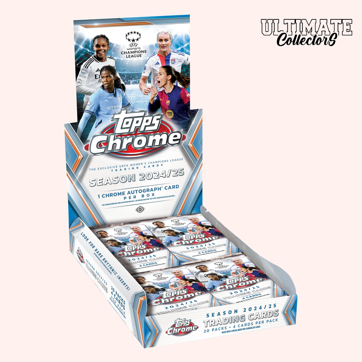 Topps Chrome UEFA Women’s Champions League 2024/25 - Hobby Box - Anglais