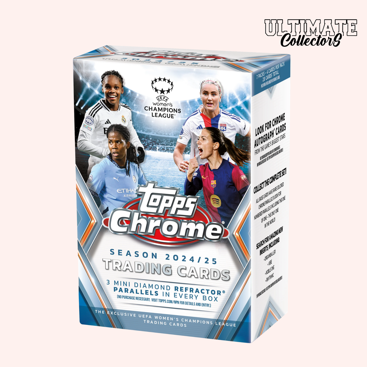 Topps Chrome UEFA Women’s Champions League 2024/25 - Value Box - Anglais