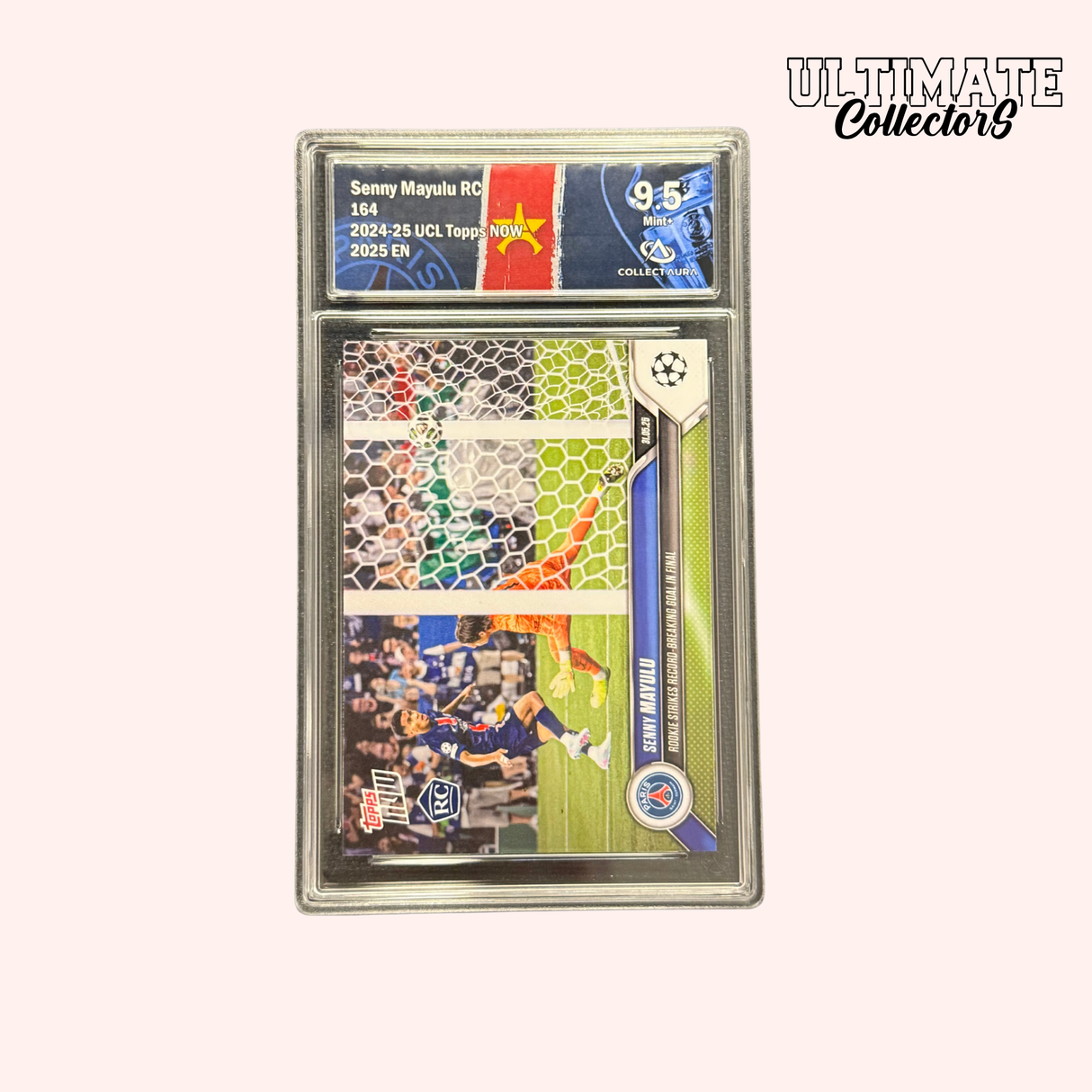 Carte Gradée Topps Now - Senny Mayulu RC - 2024/25 UCL - #164