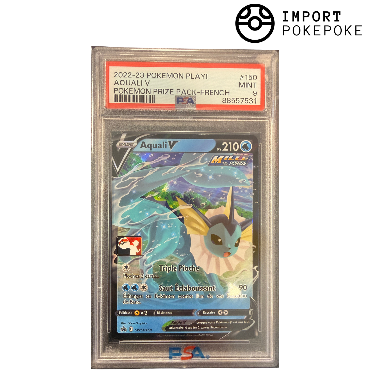 Aquali V STAMP SWSH150 PSA 9