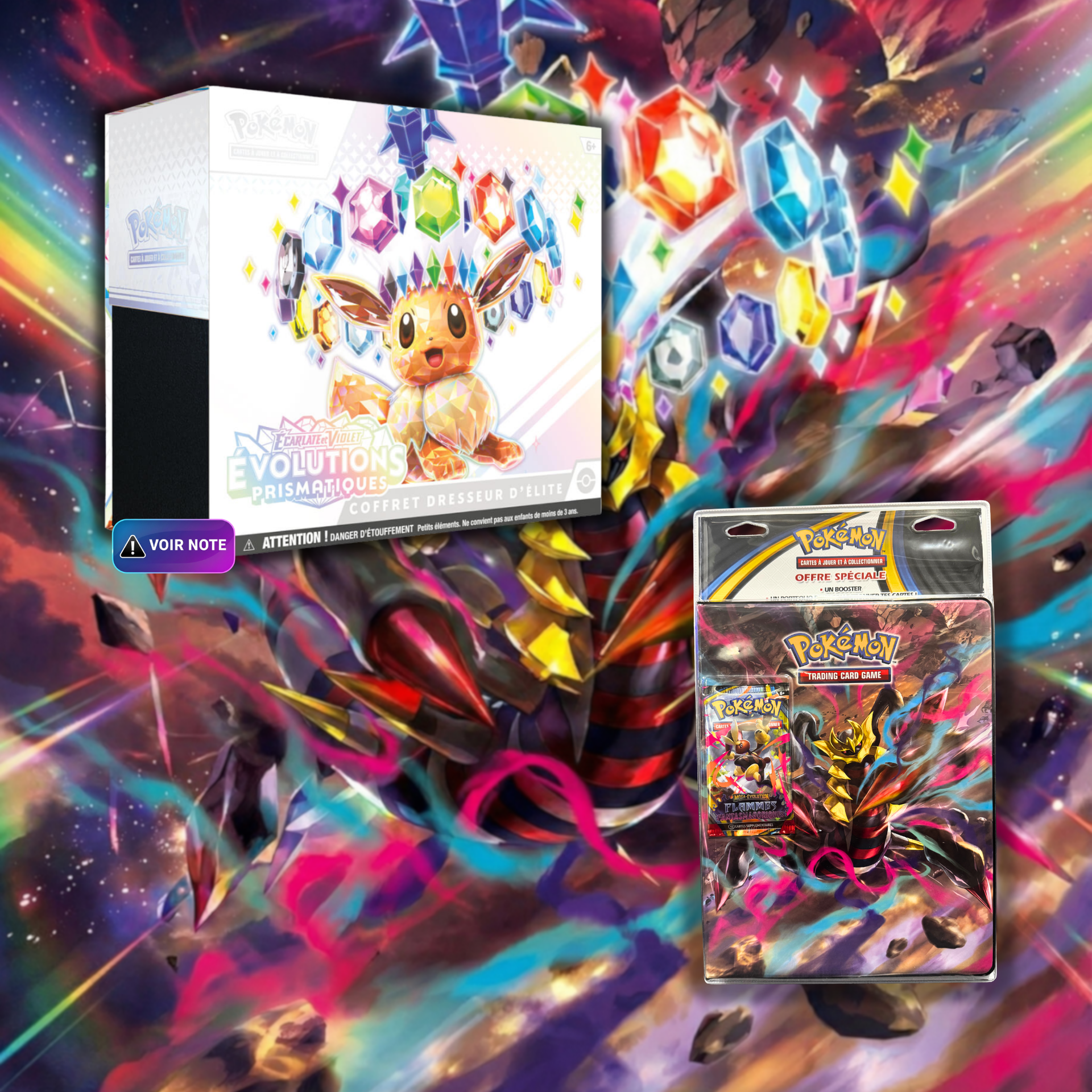 DUO Bundle: ETB Prismatic Evolution + ME2 A4 Portfolio Box – Hikaru