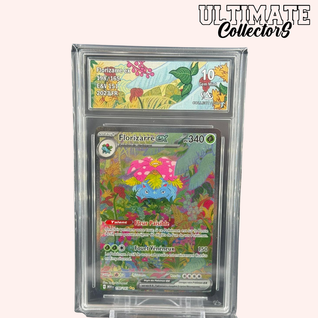 Carte Pokemon Florizarre ex 198/165 Alternative CCC 9,5 151 Écarte Et Carte Pokemon Florizarre ex 198/165 Alternative CCC 9,5 151 Écarte Et
