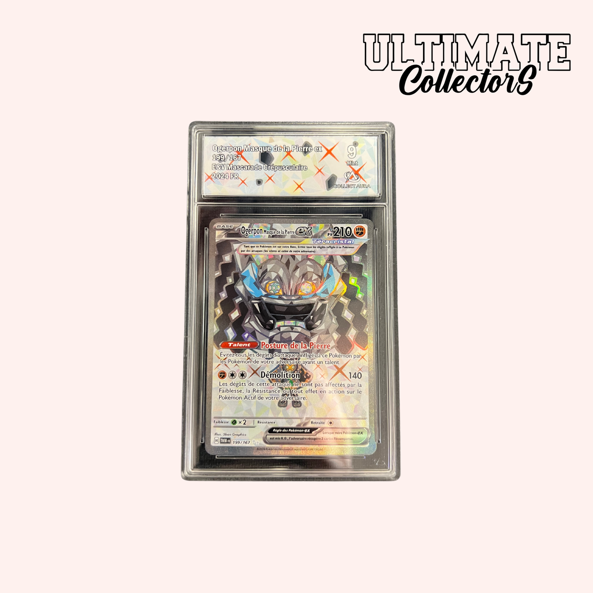Ogerpon Masque de la Pierre EX 199/167 - EV06 Mascarade Crépusculaire - Français