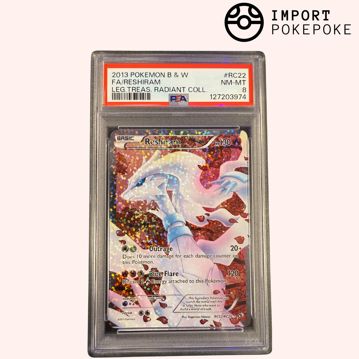 Reshiram FA RC22/RC25 - LEG.TREAS. Radiant COLL (Anglais)