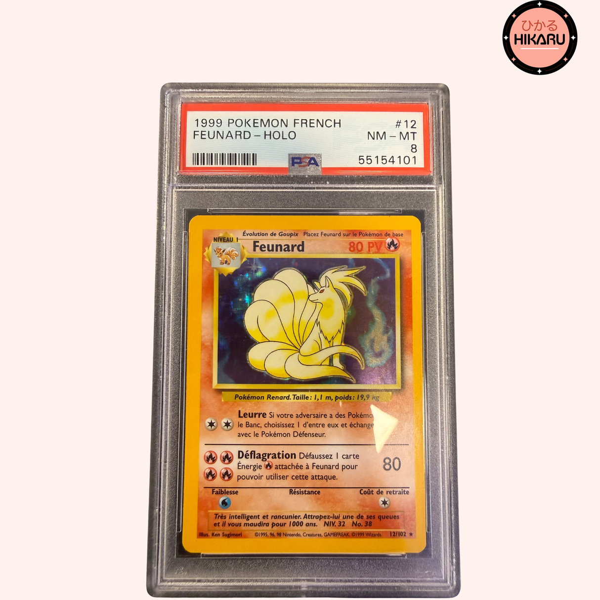 Feunard Holo - Set de Base PSA 8