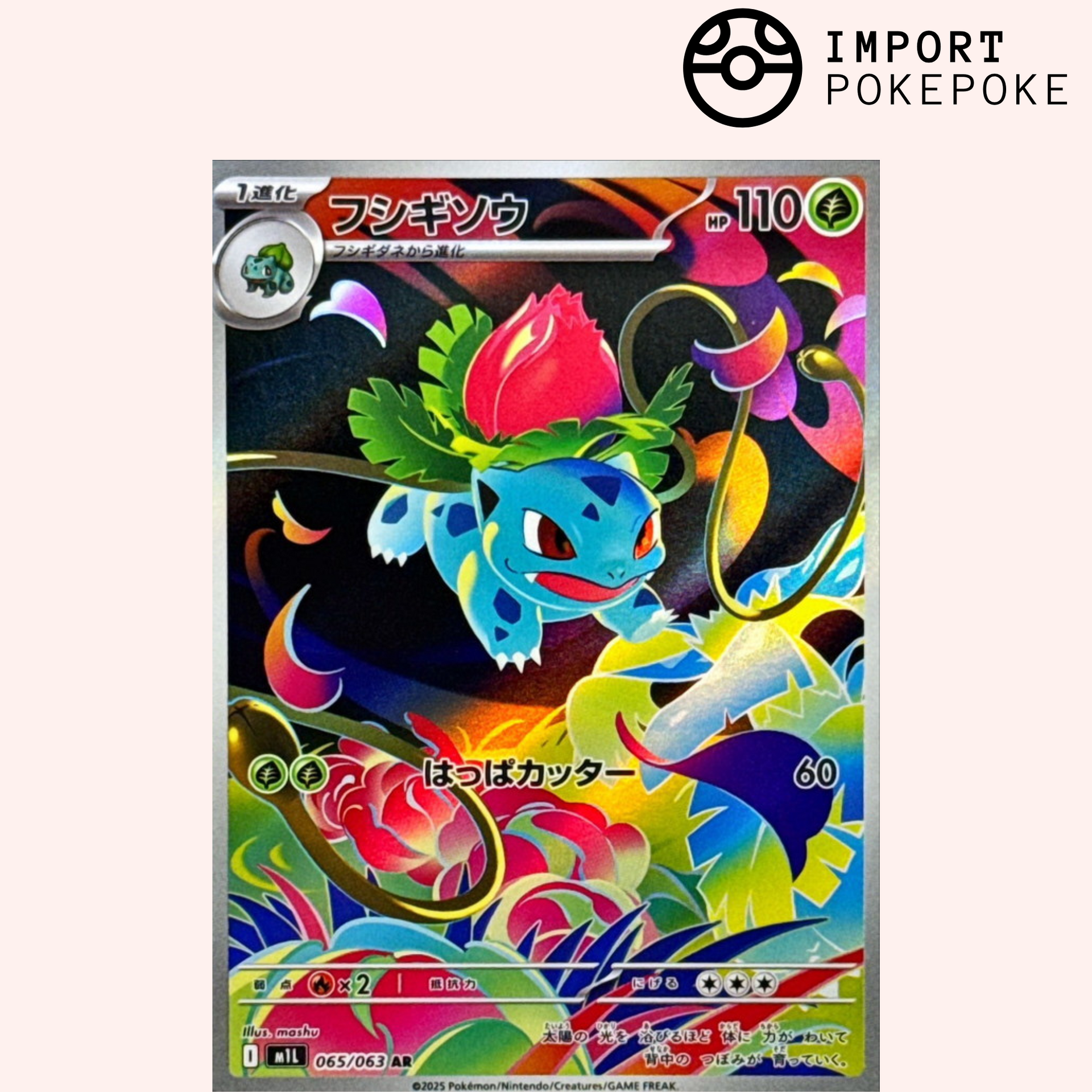 mashu pokemon cards Herbizarre AR 065/063 - Mega Brave