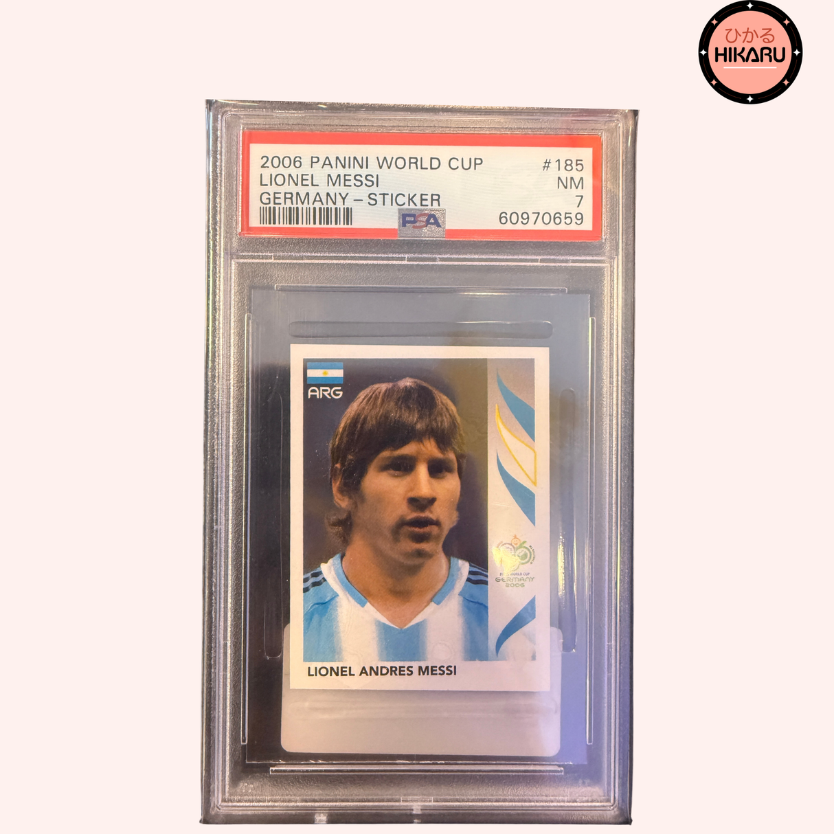 Lionel Messi #185 - Panini World Cup PSA 7