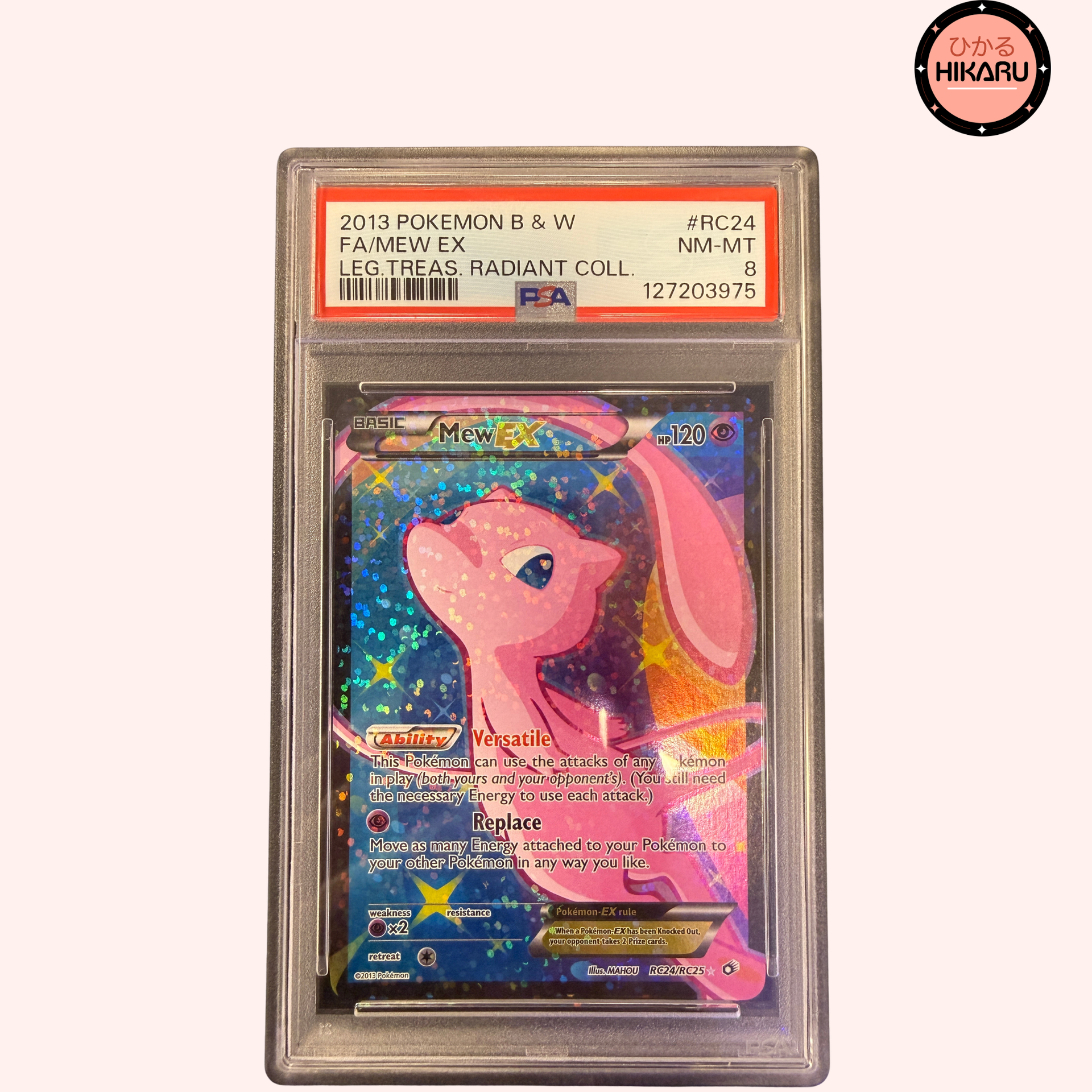 Mew ex RC24/RC25 PSA 8 (EN) – Hikaru