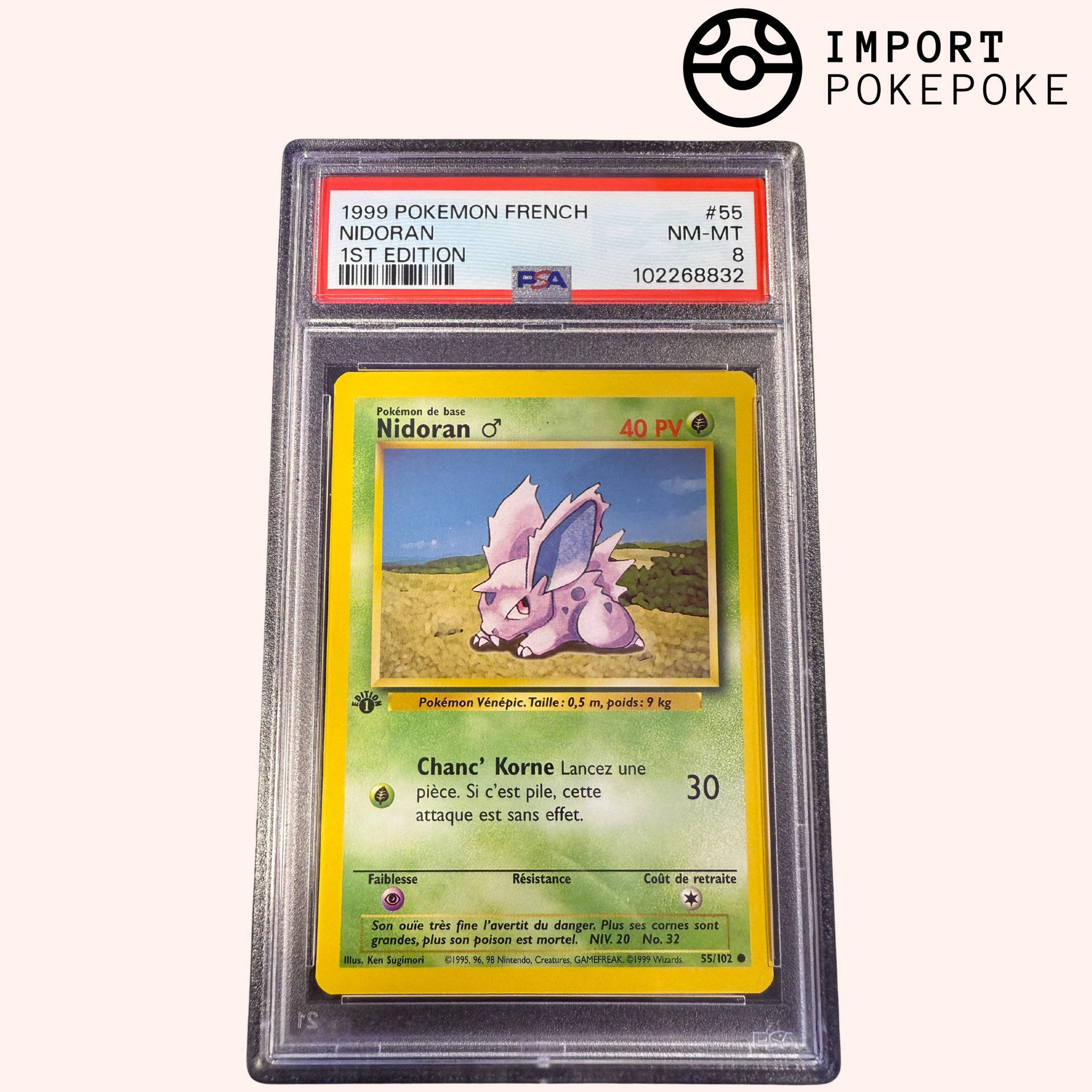 Nidoran 1st ED 055/102 - Basic Set Hikaru Nidoran 1st ED 055/102 - Basic Set Hikaru