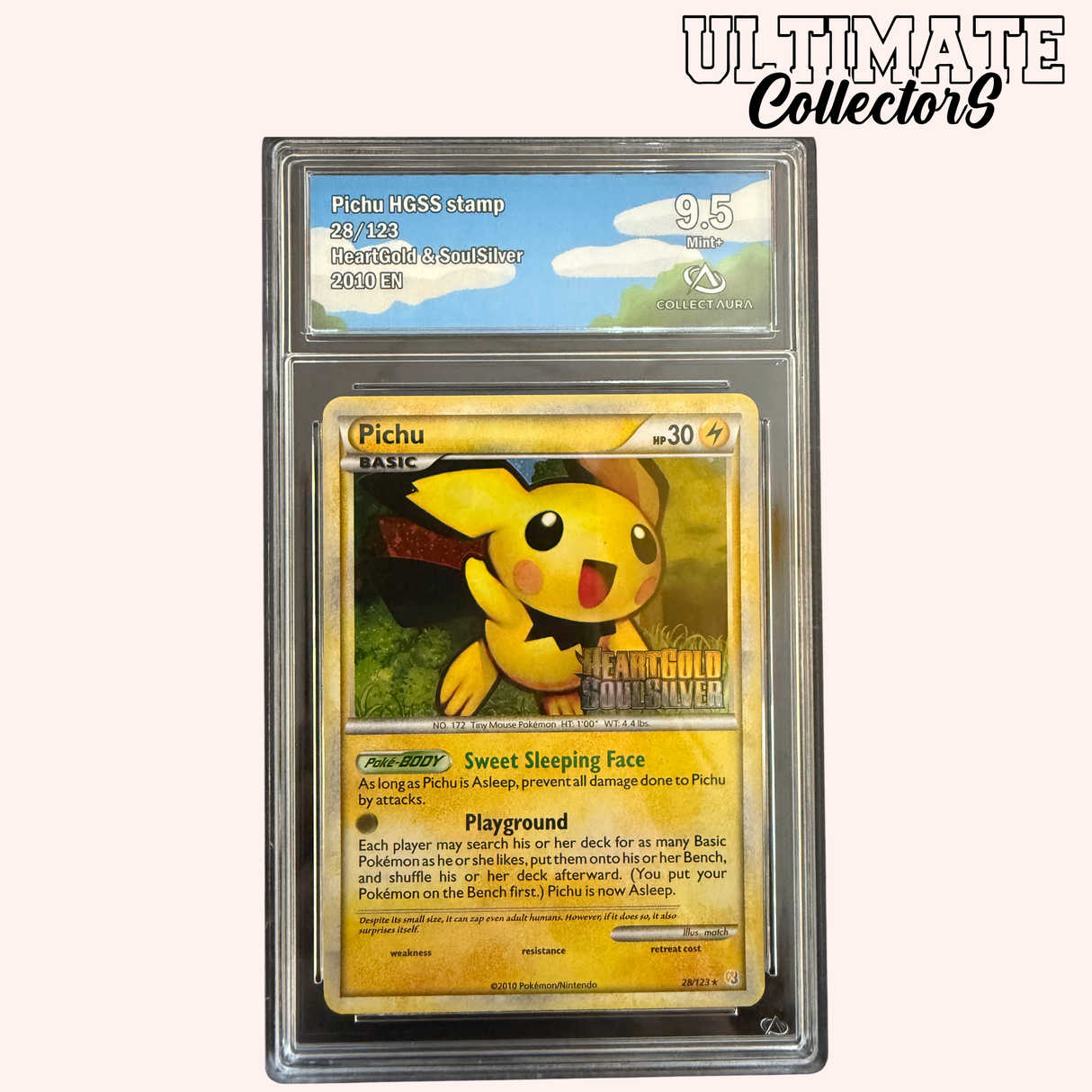 Pichu 28/123 HGSS STAMP