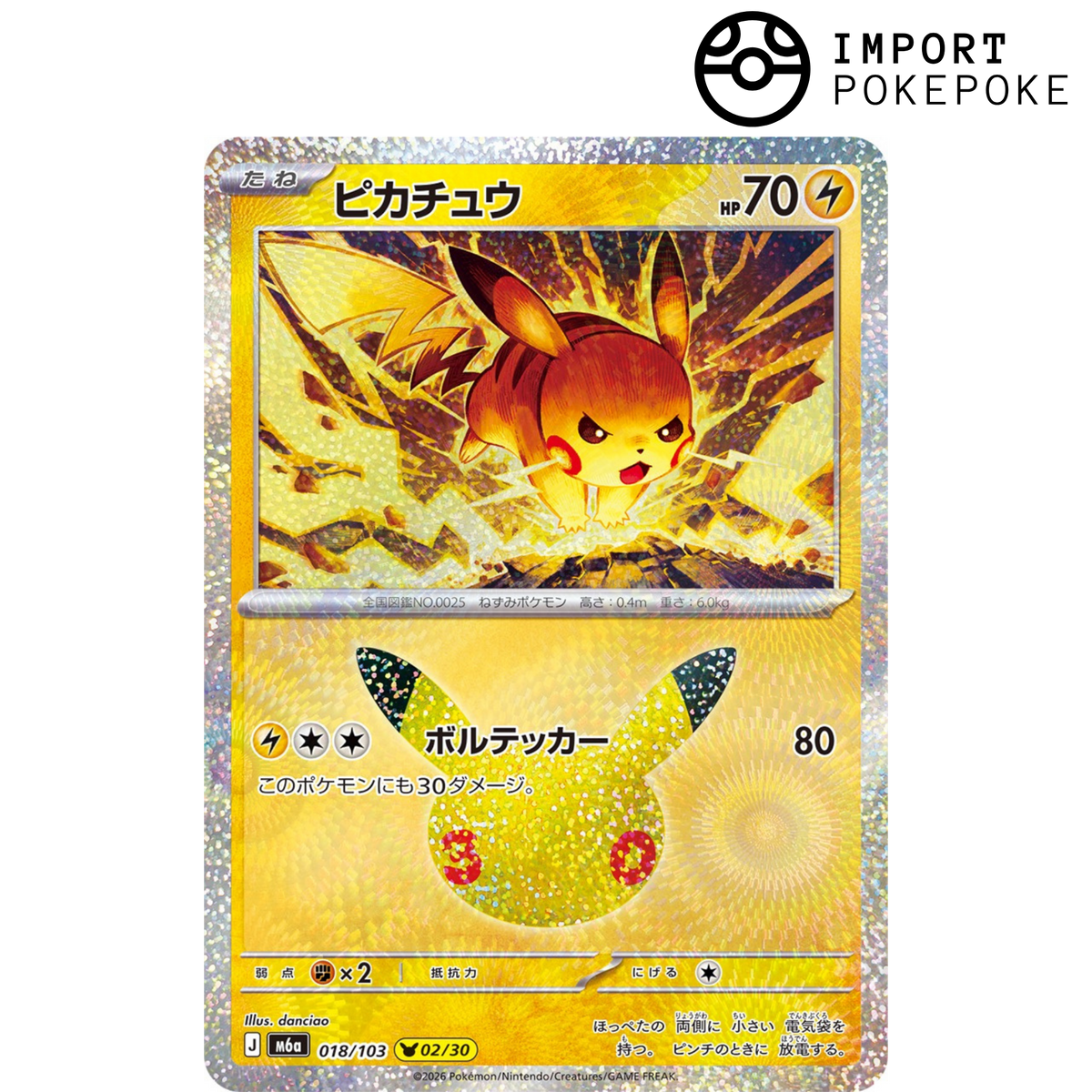 Pikachu 02/30 - 30th M6a