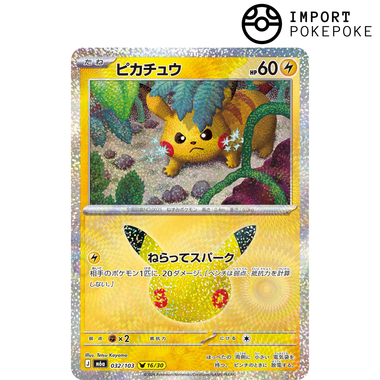 Pikachu 16/30 - 30th M6a