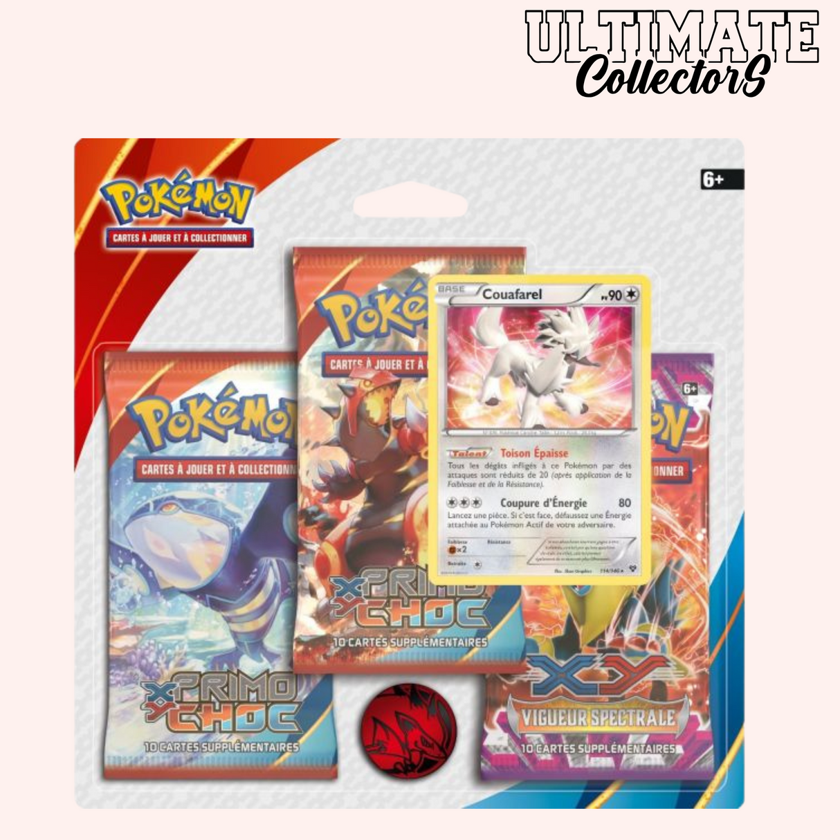 Tripack Pokémon - XY Primo Choc / Vigueur Spectrale - Français