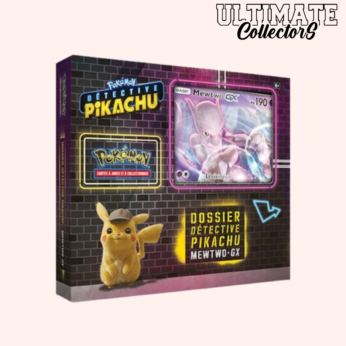 Coffret Pikachu detective Mewtow GX - Français
